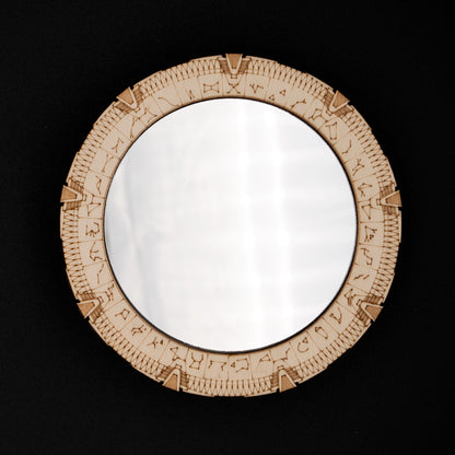 Decorative mirror to pose Stargate miniature Stargate fanart unique piece TV series 90s retro vintage nostalgia makeup