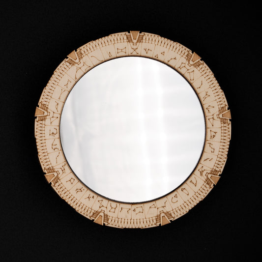 Decorative mirror to pose Stargate miniature Stargate fanart unique piece TV series 90s retro vintage nostalgia makeup